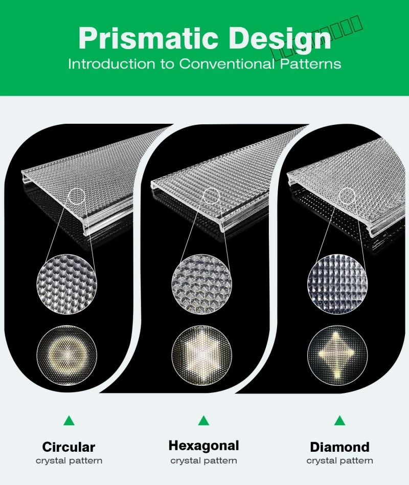 Pantalla de lámpara de extrusión acrílica antideslumbrante