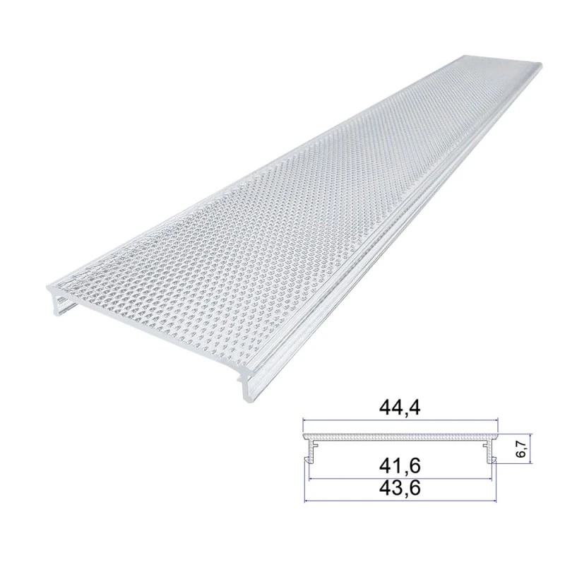 Pantalla de lámpara de extrusión acrílica antideslumbrante