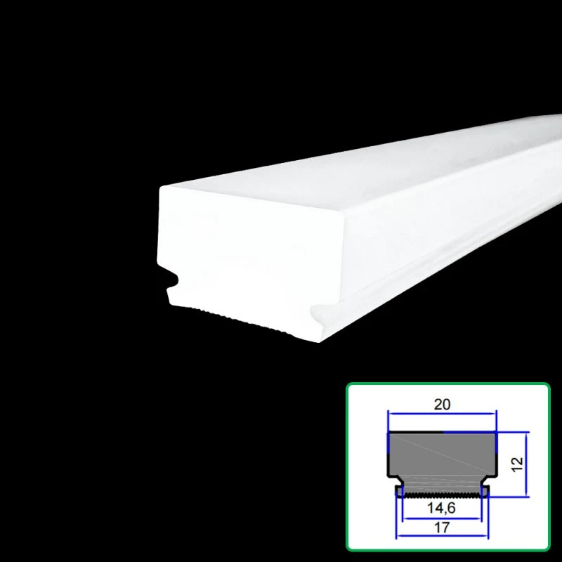 Pantalla de lámpara de extrusión de difusor acrílico