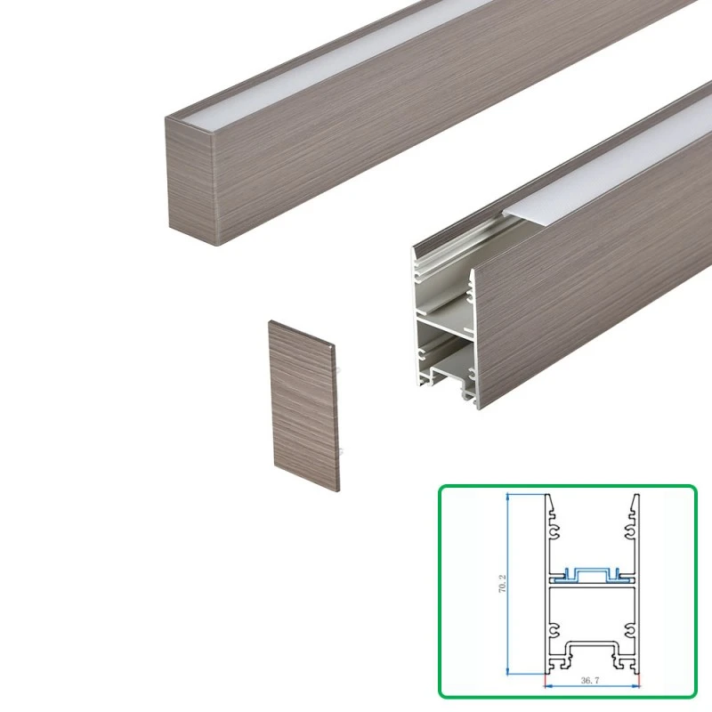 Kit de carcasa de luz de oficina extruida