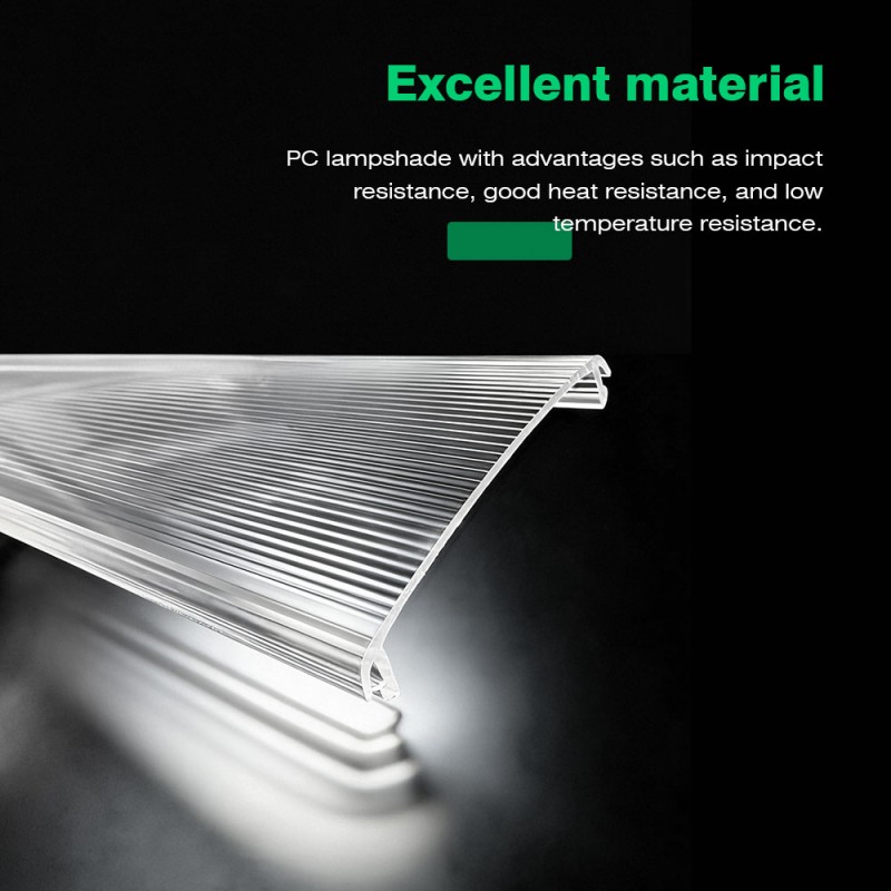 Pantalla de lámpara extruida transparente de policarbonato